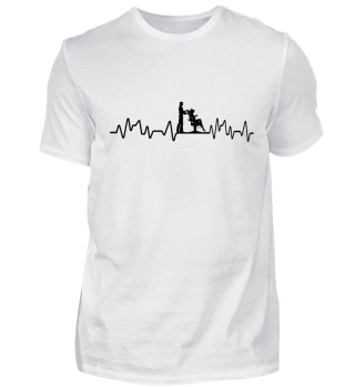 Heartbeat Friseur - T-Shirt