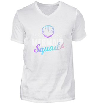 Mermaid squad Lustiges Mädchen T-Shirt