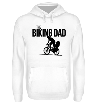 biking Dad Vater mit Kind Fahrrad fahren