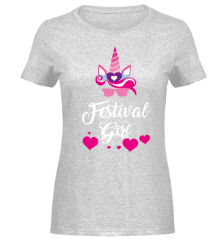 Festival Unicorn Girl Shirt