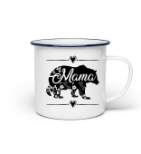 Mama Bear Emaille with flower deco