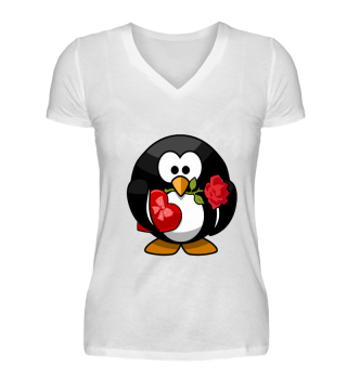 Love Liebe Pinguin Tier Comic Shirt