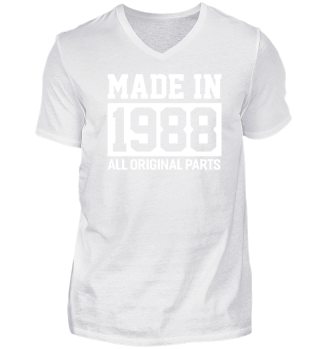  Made In 1988 Geschenkidee T-Shirt