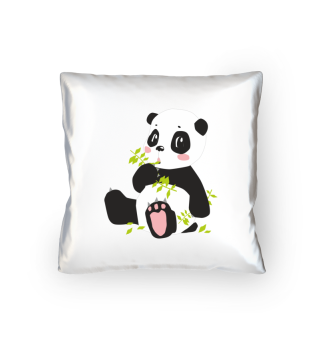 Pandabär Panda Bär mit Rosa Tazen