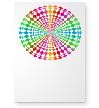 Illusion Geometry Present Art Design Colorful