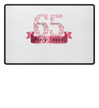 65th Birthday Party Squad Rose Diamond Themed Matching Birthday Apparel