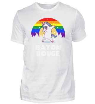 Baton Rouge Louisiana - LGBTQ Gay Pride Rainbow design