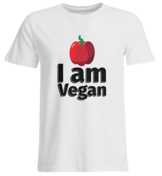 I am Vegan Paprika - Illustration
