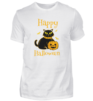 Happy Halloween Katze Kürbis Kater