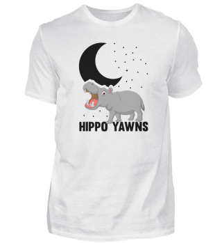 Novelty Hippopotamus Yawns Comical Nightdress Nightie Outfit Hilarious Pun Loungewear Jammies Nightwear Lover