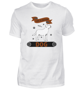 Männer Hunde T-shirt - Geschenk