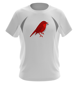 roter Vogel Frühling T-Shirt
