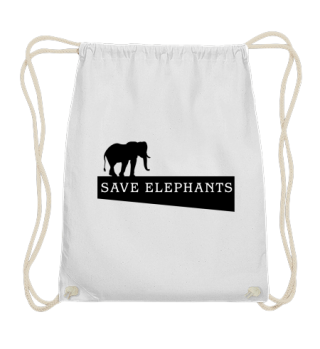 SAVE elephants - black