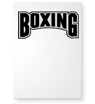 boxing Schriftzug