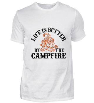 Lagerfeuer Camping Shirt Geschenkidee
