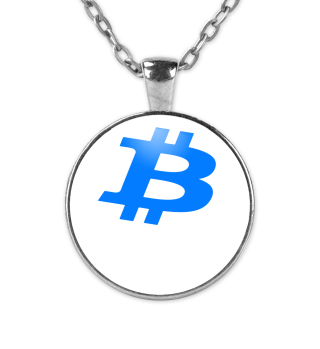 Bitcoin in Blau