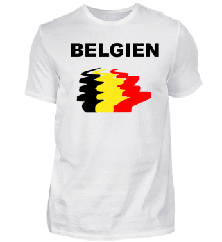 Belgien Fanshirt Flagge Abstrakt 