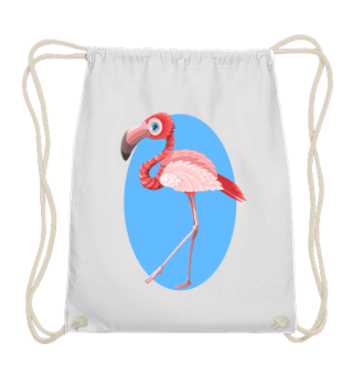 Flamingo mit Wunschtext