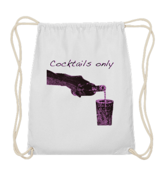 cocktails only drawn purple back