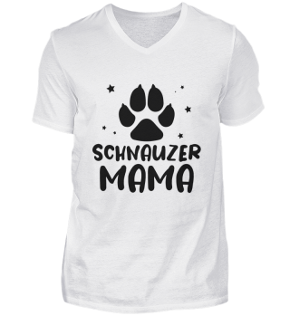 Schnauzer Mama Dog Lover Paw