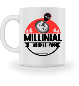 Hilarious Millenial Anti Theft Chiliastic Device Generation Chiliadal Millenarian Millesimal Millenary Shifter