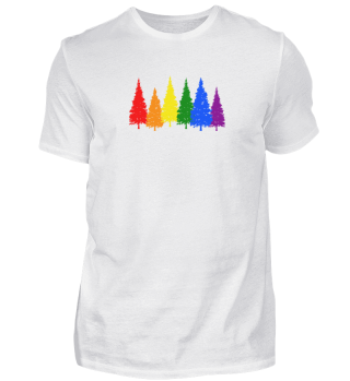 Rainbow Color Trees LGBT
