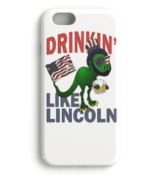Drinking Lincoln Dino 4th of July Shirt