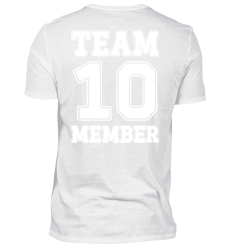 10 Team Member - Verein Gruppe Mitglied