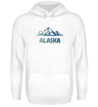 Alaska blue Sky mountains gift idea 