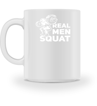 Real Men Squat - Powerlifting Tee