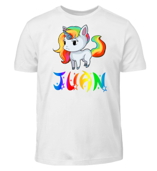 Juan Unicorn Kids T-Shirt