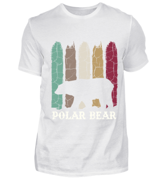 Retro Polarbär | Vintage Wildtier Arktis