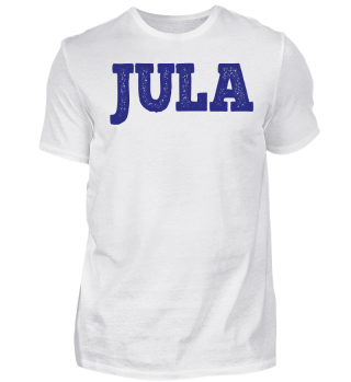 Shirt mit JULA Druck.