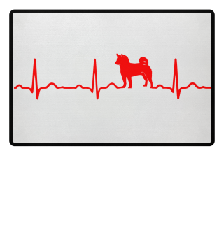 GIFT - ECG HEARTLINE DOG RED
