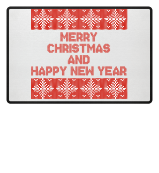 Merry Christmas And Happy New Year! - Ugly Christmas Sweater - Strickmuster - Geschenk - Gift Idea - Santa Claus