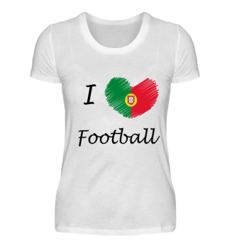 Fußball Portugal Herz Liebe