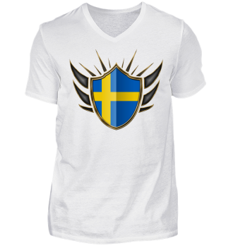 Schweden-Sweden Wappen Flagge 014