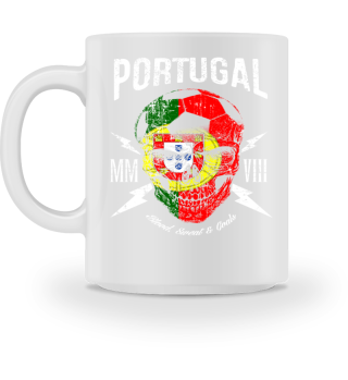 PORTUGAL FAN-SHIRT Totenkopf Fußball