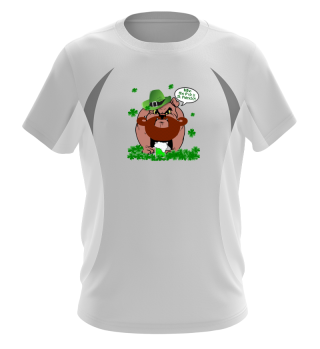 St Patricks Tag witziges Hund Shirt 