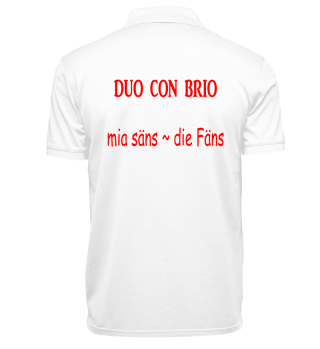 Duo Con Brio Herren Poloshirt schwarz