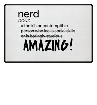 Nerd - noun as Amazing!- nerdy - Genie - Brain - Geschenk