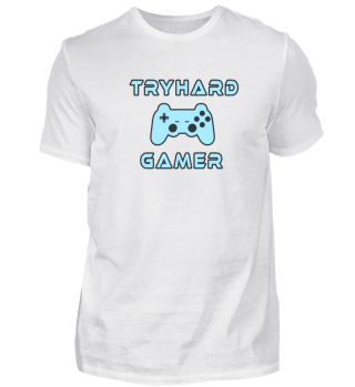Tryhard Gamer mit Gamepad Joypad Gamer