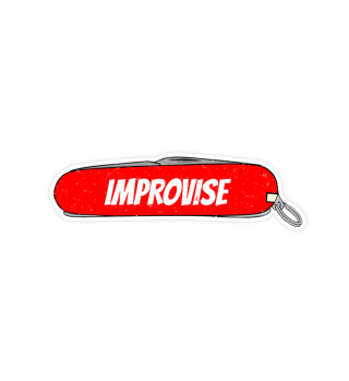 Improvise Red Army Pocket Knife Fun Tool