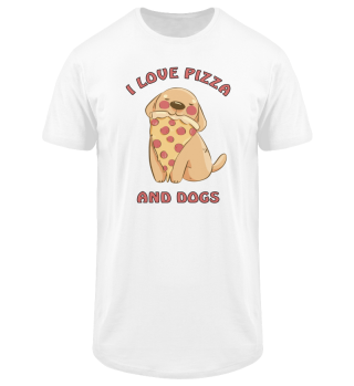 I love pizza and dogs