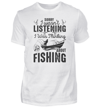 Thinking About Fishing Funny Quote