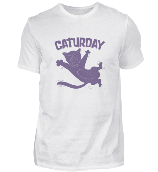 Katze Gähnend am Caturday Perfekt für