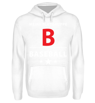 Blutgruppe-Baseball-T-Shirt