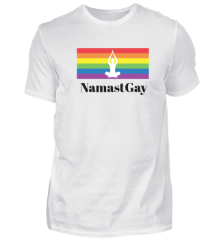 sogaySHOP NAMASTGAY Tshirt Yoga Unisex
