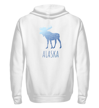 Alaska Moose Map Gift Idea Wilderness