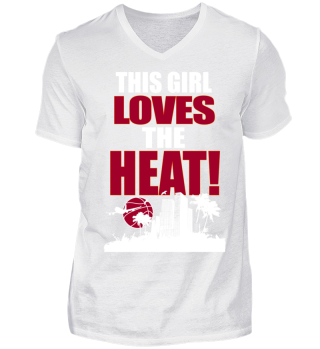 Girl loves the Heat basketball